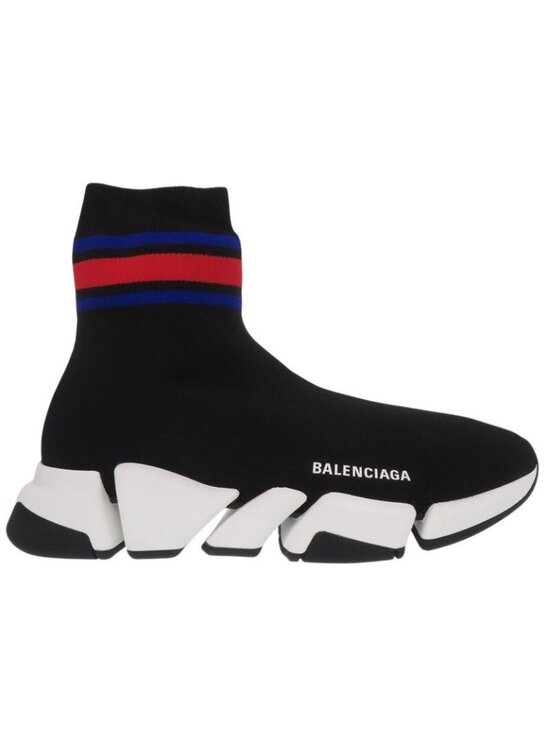 Balenciaga Speed 2.0 Sneakers Fabric Stripe Rubber Black 1280 main image 7